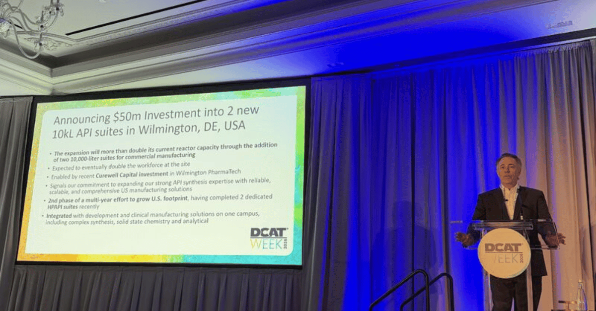 Wilmington PharmaTech Announces $50M Expansion to Double API Capacity ...